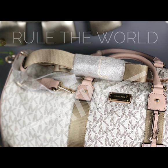 Michael Kors Logo Weekender Travel Duffle Bag - Picture 7 of 8